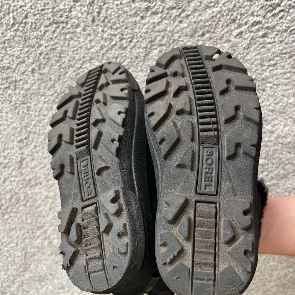 Sorel Snow Commander Kids Size 12 Winter Snow Boots Black Winter Boys - Picture 4 of 6